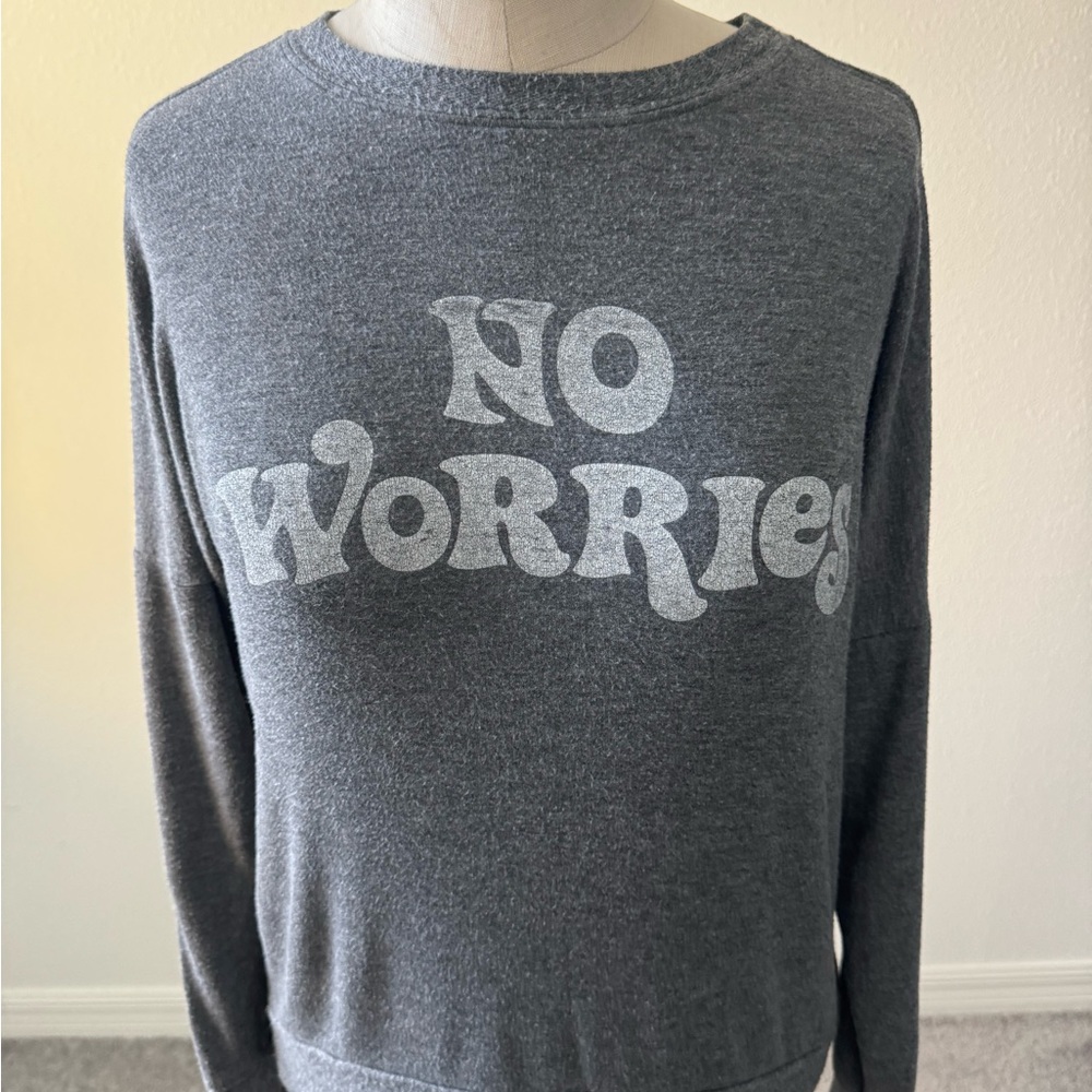 Daydreamer Gray Sweatshirt- No Worries Design
